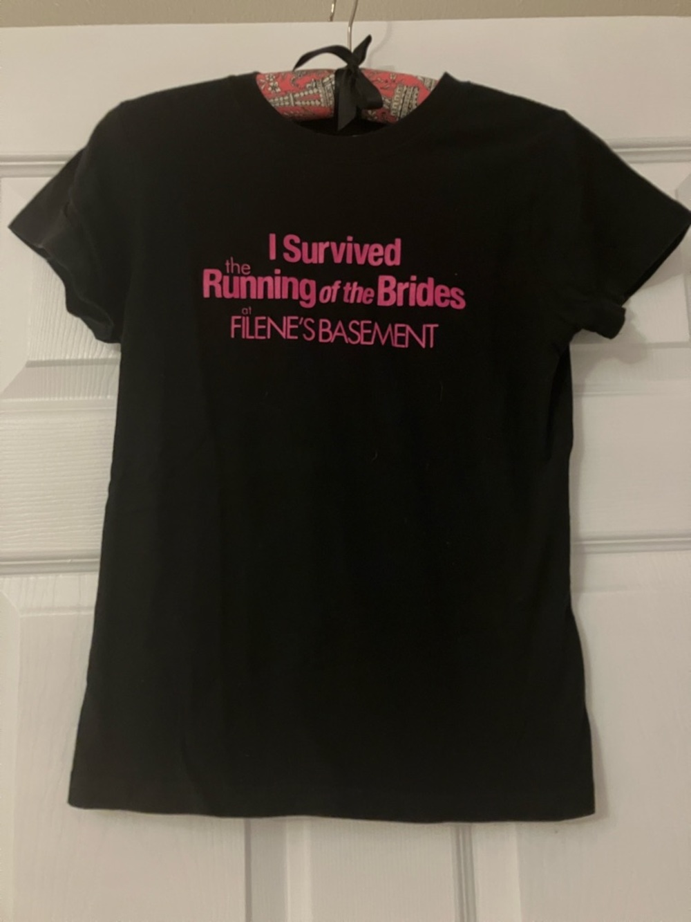 I Survived The Running of the Brides Black Tee